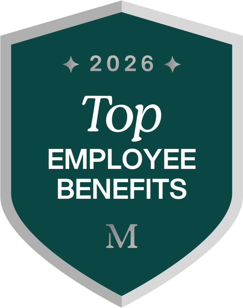 Mployer 2026 Top Employee Benefits Award badge